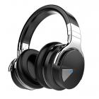 Cosmic Bytes Cowin E-7 Active Noise Cancelling Wireless Bluetooth Over-ear Stereo Headphones with Microphone and Volume Control (Black)