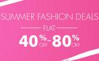 Summer Fashion flat 80% - 40% off