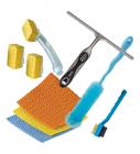 Zibo (HongKong) - Kitchen Cleaning All the Cleaning Tools you Need in the kitchen - 9 Pcs Set