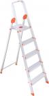 Bathla 4 Step Aluminium Ladder  (With Platform)