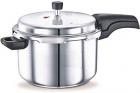 BMS Lifestyle Aluminium Pressure Cooker with Outer Lid, 3 litres (Silver)