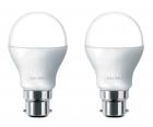 Solimo Base B22 7-Watt LED Bulb (Pack of 2, Cool Day Light)
