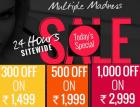 Rs. 300 off on Rs. 1499/ 500 off on 1999 & 1000 off on 2999