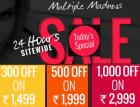 Rs. 300 off on Rs. 1499/ 500 off on 1999 & 1000 off on 2999