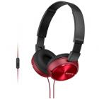 SONY MDR-ZX310AP Sound Monitoring Headphones red