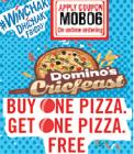 Dominos Pizza Buy 1 Get 1 Free