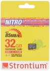 Strontium Nitro 32GB Micro SDHC Memory Card 85MB/s UHS-I U1 Class 10 High Speed for Smartphones Tablets Drones Action Cams (SRN32GTFU1QR)