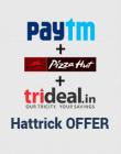 Rs. 3 PayTm wallet Balance + 20% cashback on PayTm Marketplace + Pizza Hut 30% off for Rs. 1