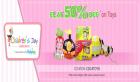 Flat 50% off on Toys