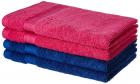 Amazon Brand - Solimo 100% Cotton 4 Piece Hand Towel Set, 500 GSM