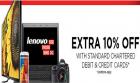 Standard Chartered Cards 10% off on Rs. 10000