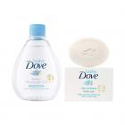 Baby Dove Baby Massage Oil, 75g with Free Soap, 200ml (Pack of 2)