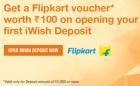Open your first iWish goal and get a Flipkart voucher worth Rs.100