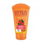 Lotus Safe Sun Sunblock Cream SPF 20 PA+, Sweat & Waterproof, Non-greasy Sunscreen, 50g