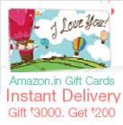 Gift Rs.3000, Get Rs.200 on Amazon.in Gift Cards for Valentine